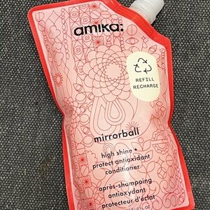Amika Mirrorball High Shine Conditioner 500ml Refill antioxidant color protect